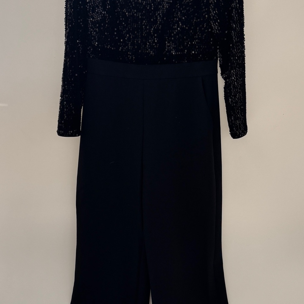 Eliza J Black Sequin Jumpsuit